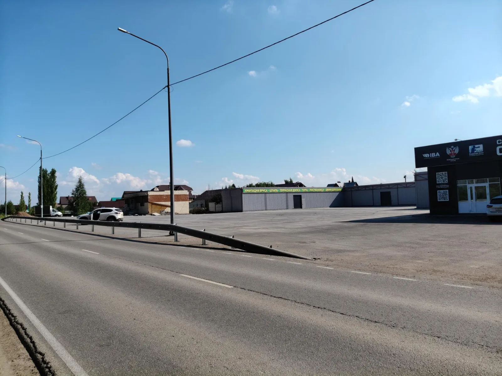 Склад на первой линии дороги 500 м2